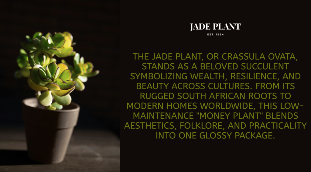 The Timeless Charm of the Jade Plant 1 leaf is powerful